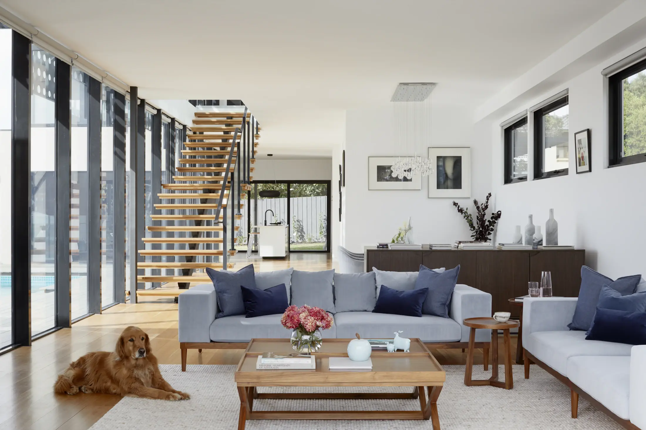 Refined contemporary residential interior